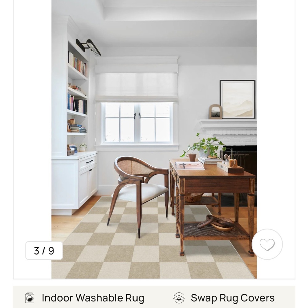 RUGGABLE CHECKERED STONE RUG
RUG + PAD SYSTEM
6'X9'